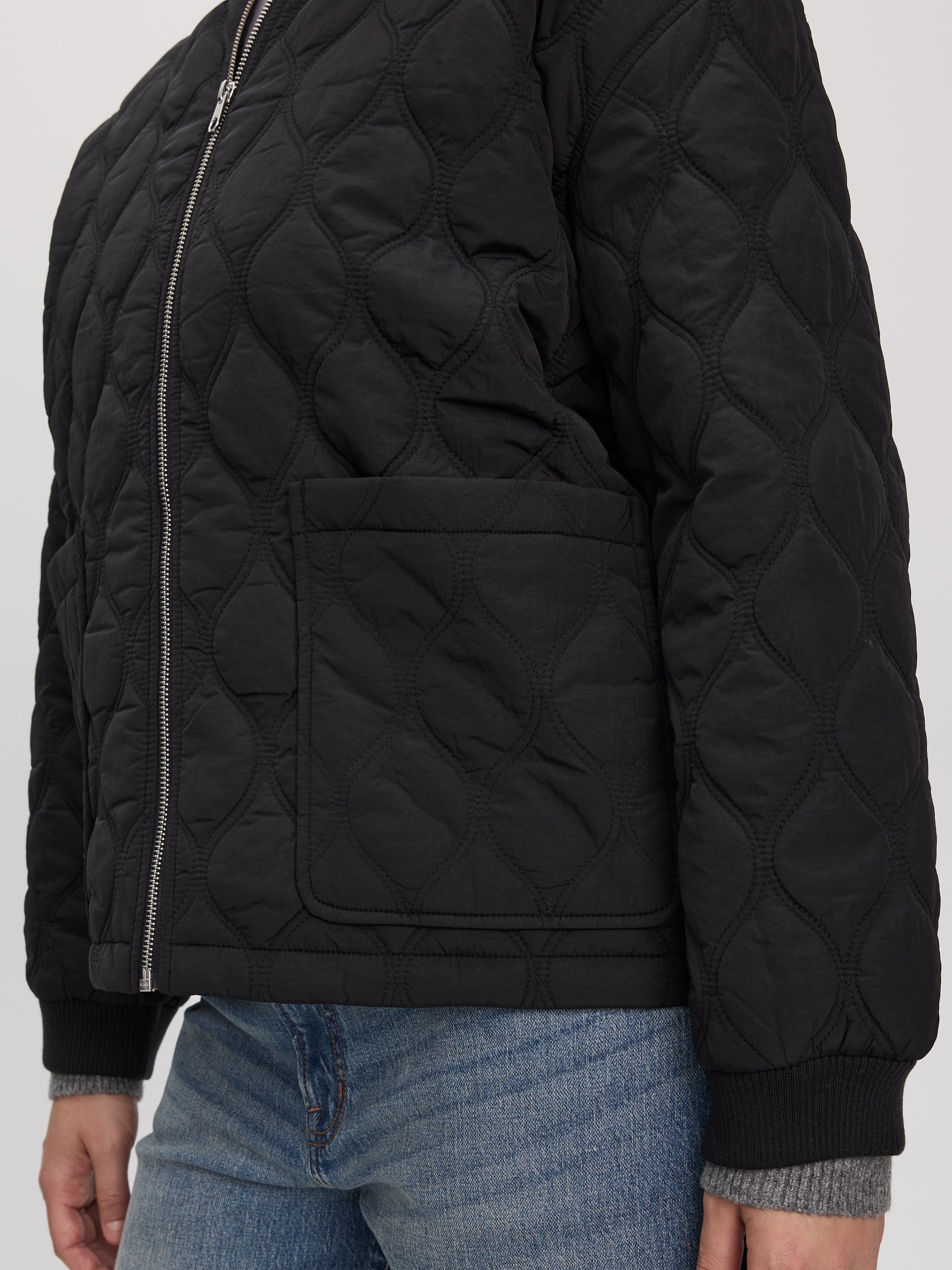 Quilted Bomber Jacket