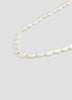 Short Necklace with Oval Beads