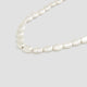 Short Necklace with Oval Beads