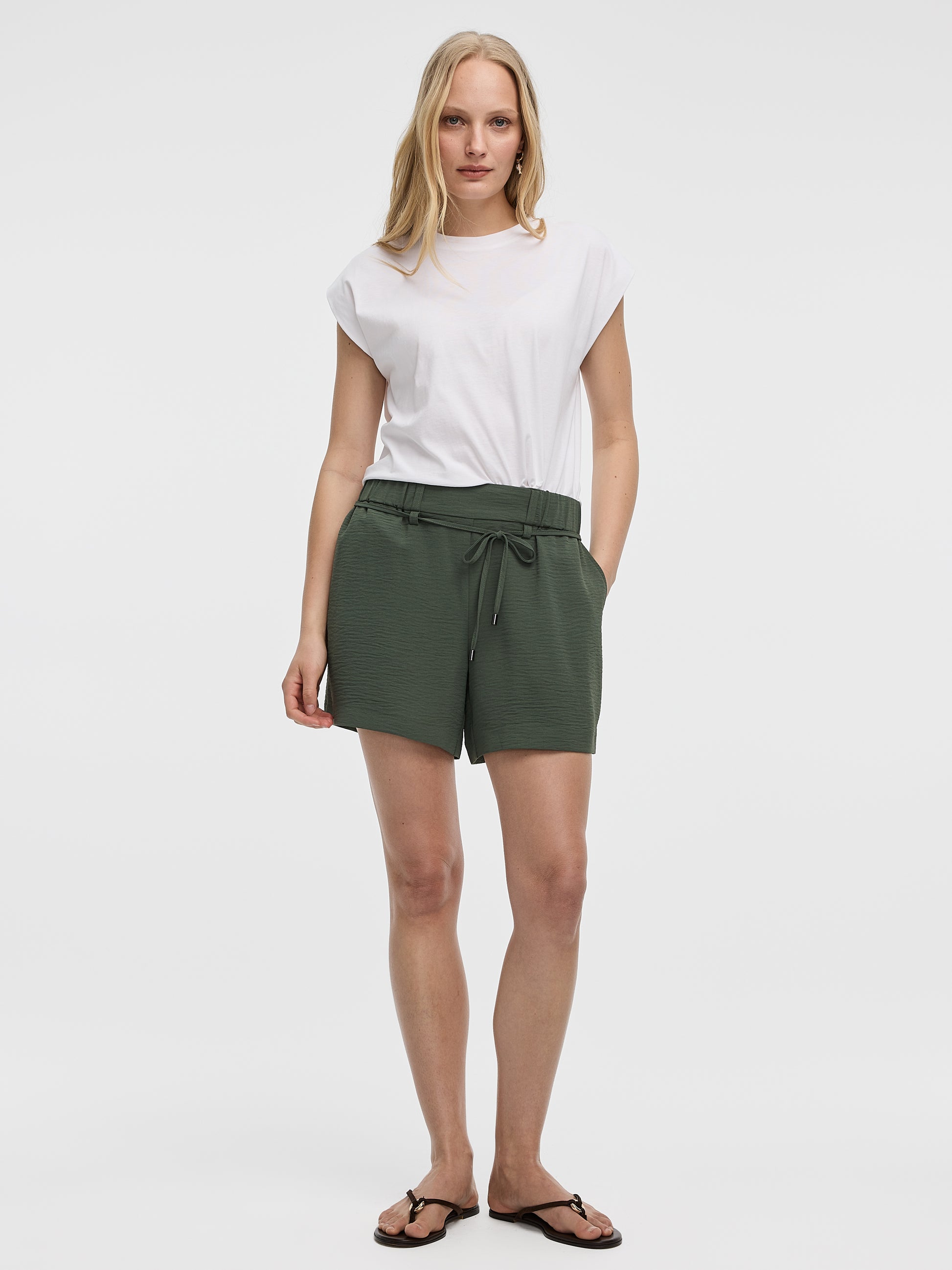 High-Rise Pull-On Shorts