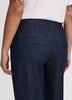 Wide-Leg Mid-Rise Denim Trousers - Curvy Fit