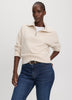 Long-Sleeve Half-Zip Mock-Neck Sweater