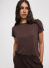 Short-Dolman-Sleeve Boat-Neck T-Shirt