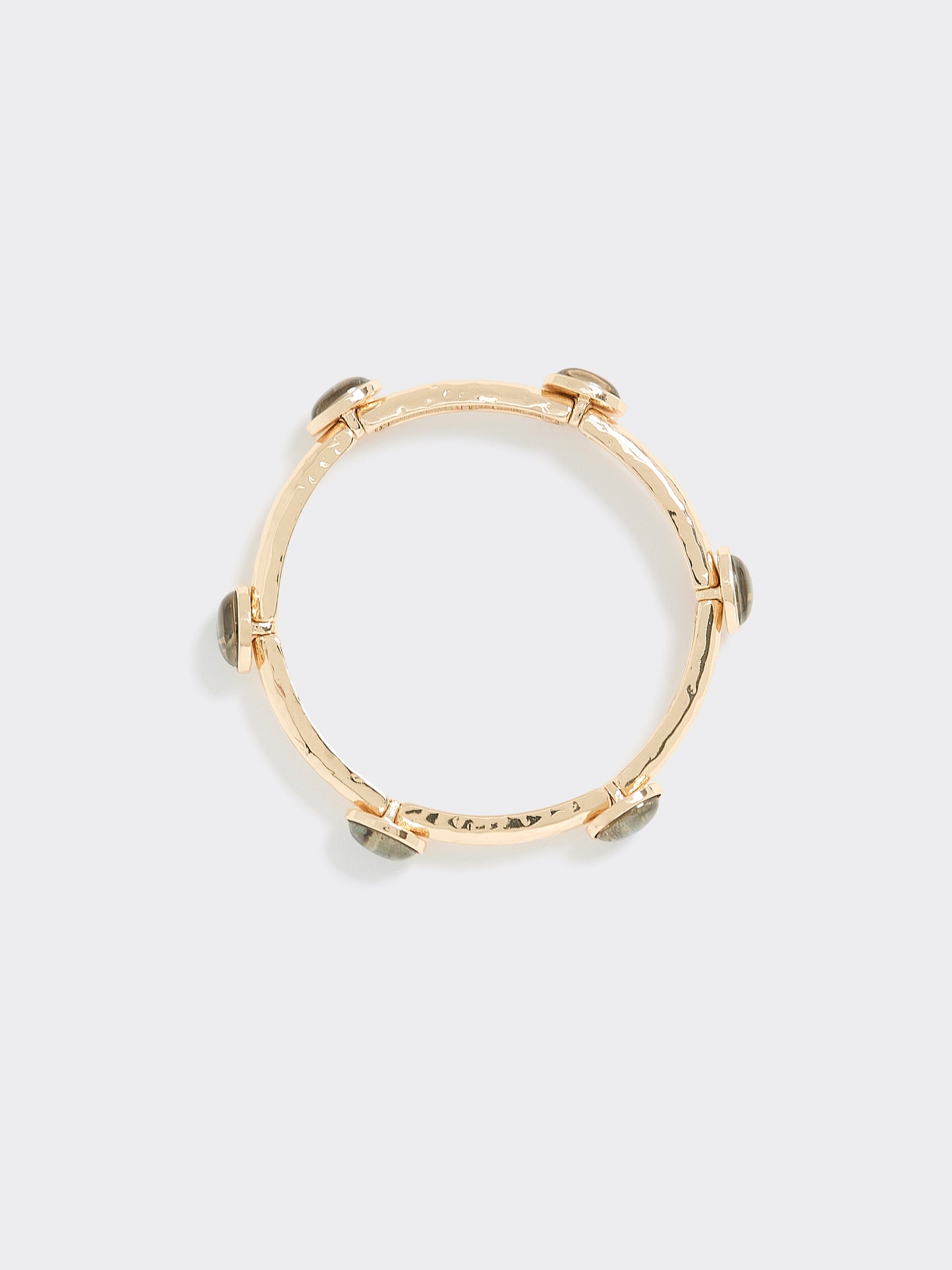 Stretch Metal Bracelet with Stones