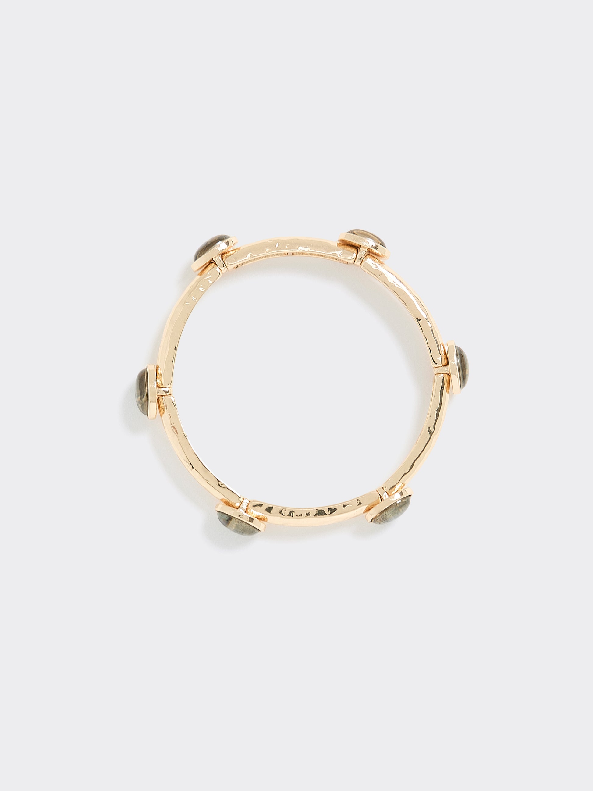 Stretch Metal Bracelet with Stones