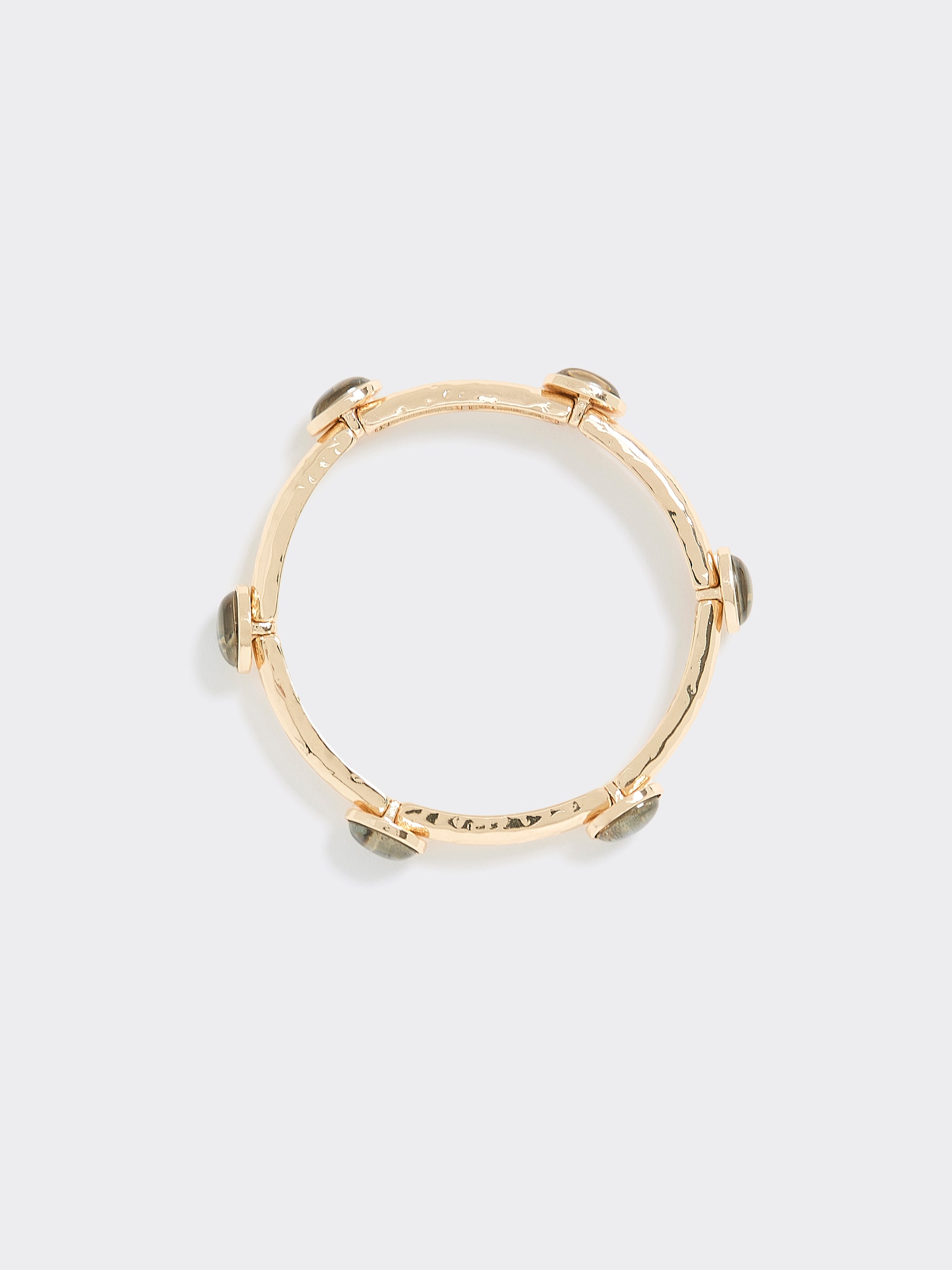 Stretch Metal Bracelet with Stones