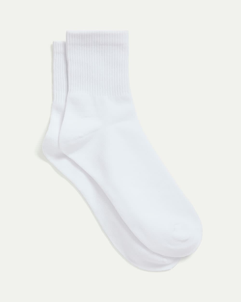 Ribbed Cotton Anklet Socks