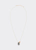 Long Necklace with Resin Pendant