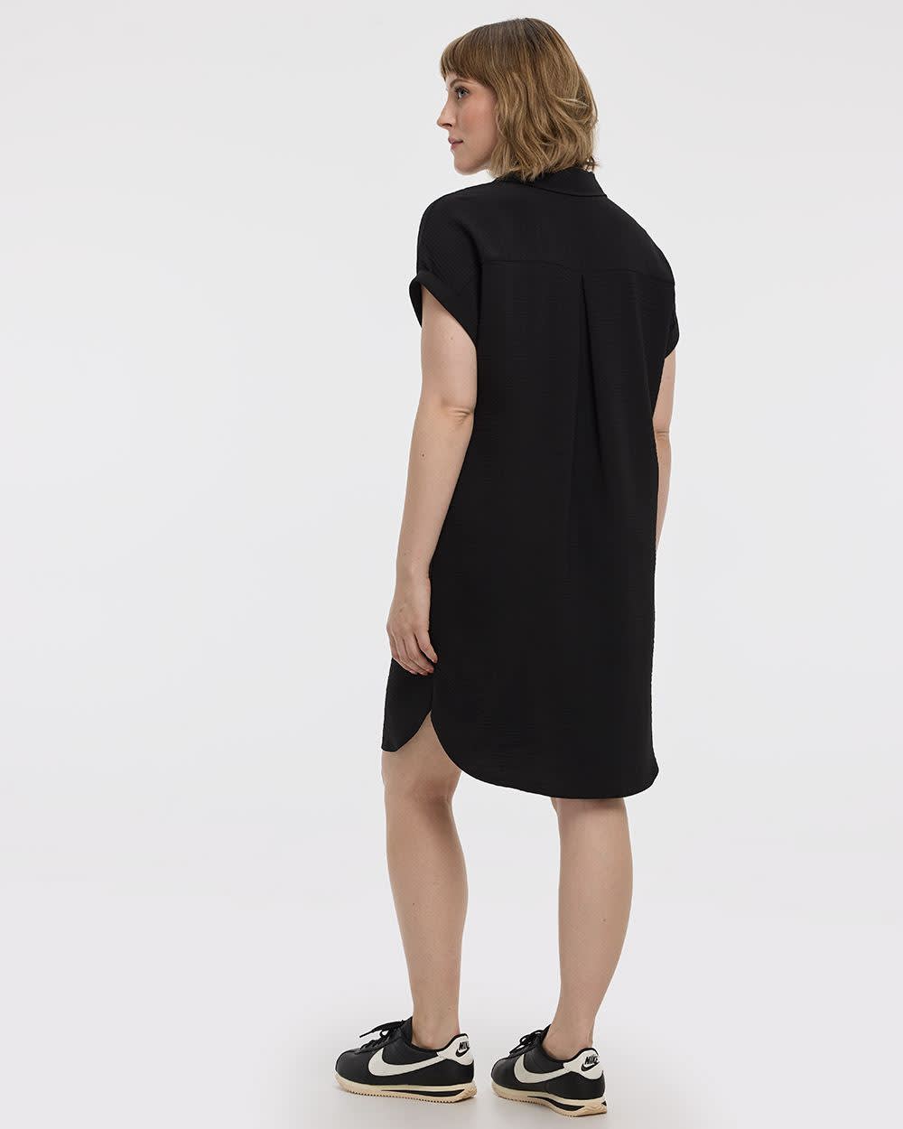 Short-Sleeve Shirt Dress