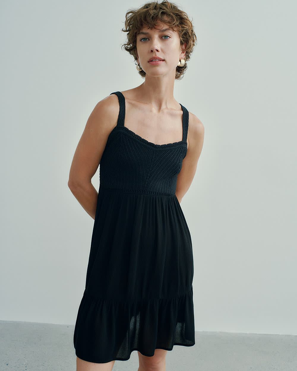 Sleeveless Fit-and-Flare Dress -Toni Fifi. X Reitmans
