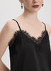 V-Neck Cami with Lace Trim
