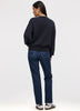 Long-Sleeve Crew-Neck Sweater with Embroidery