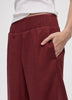 Cropped Wide-Leg Linen-Blend Pant