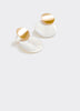Disc Earrings with Mother-of-Pearl Pendant