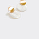 Disc Earrings with Mother-of-Pearl Pendant