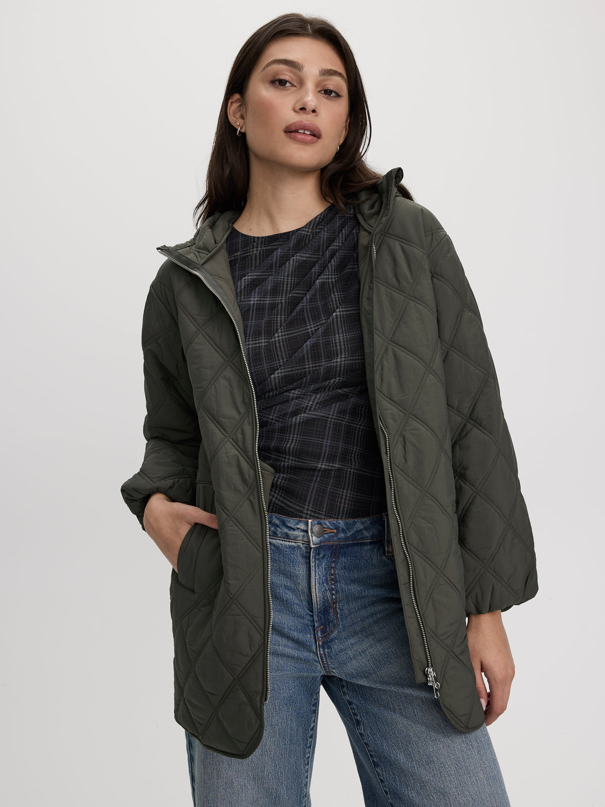 Hooded Quilted Jacket