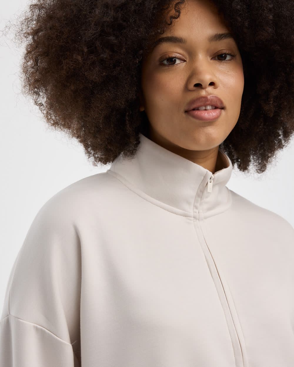 Half-Zip Mock-Neck Pullover - HYLUX Hyba