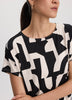 Short-Dolman-Sleeve Boat-Neck T-Shirt