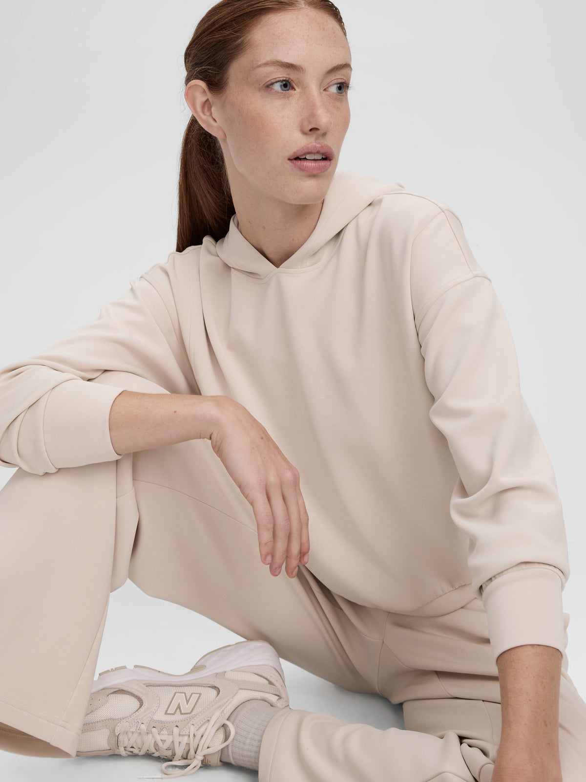 Brushed-Knit Hoodie - HYLUX Hyba