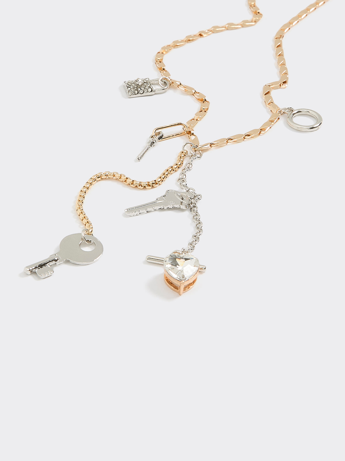 Y Necklace with Charms