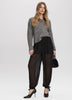 High-Rise Barrel Pants with Under Shorts