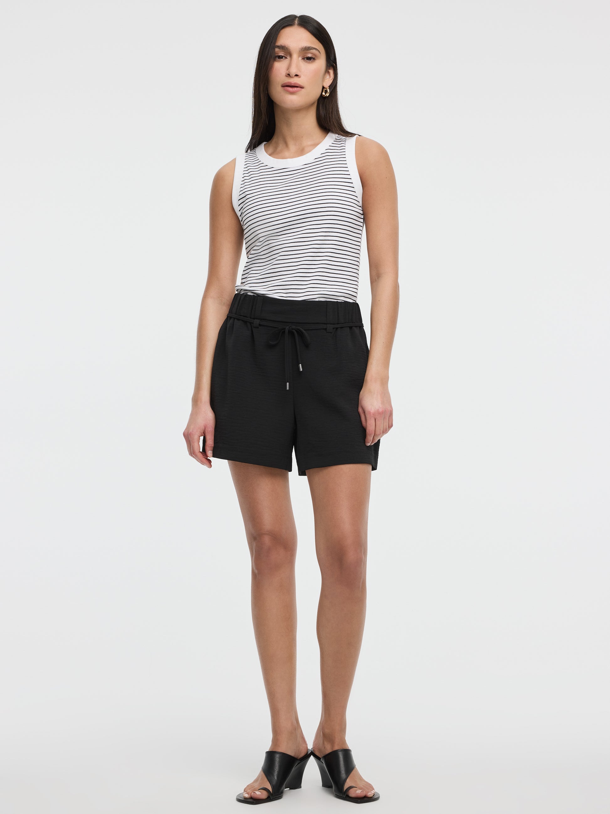 High-Rise Pull-On Shorts