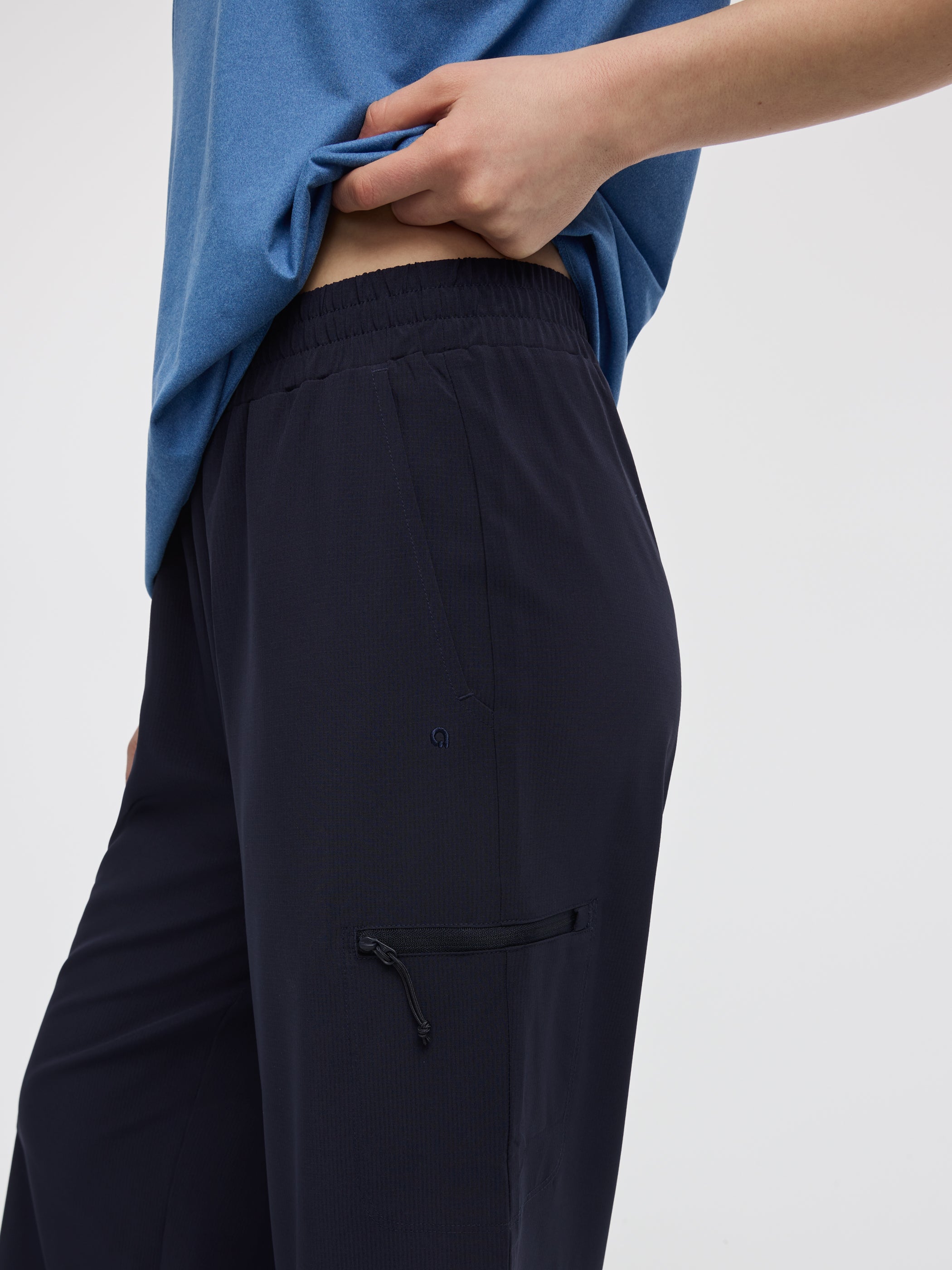 Wide-Leg High-Rise Cropped Pant - Hyba