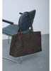Faux Suede Tote Bag