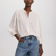 3/4-Sleeve Striped Blouse