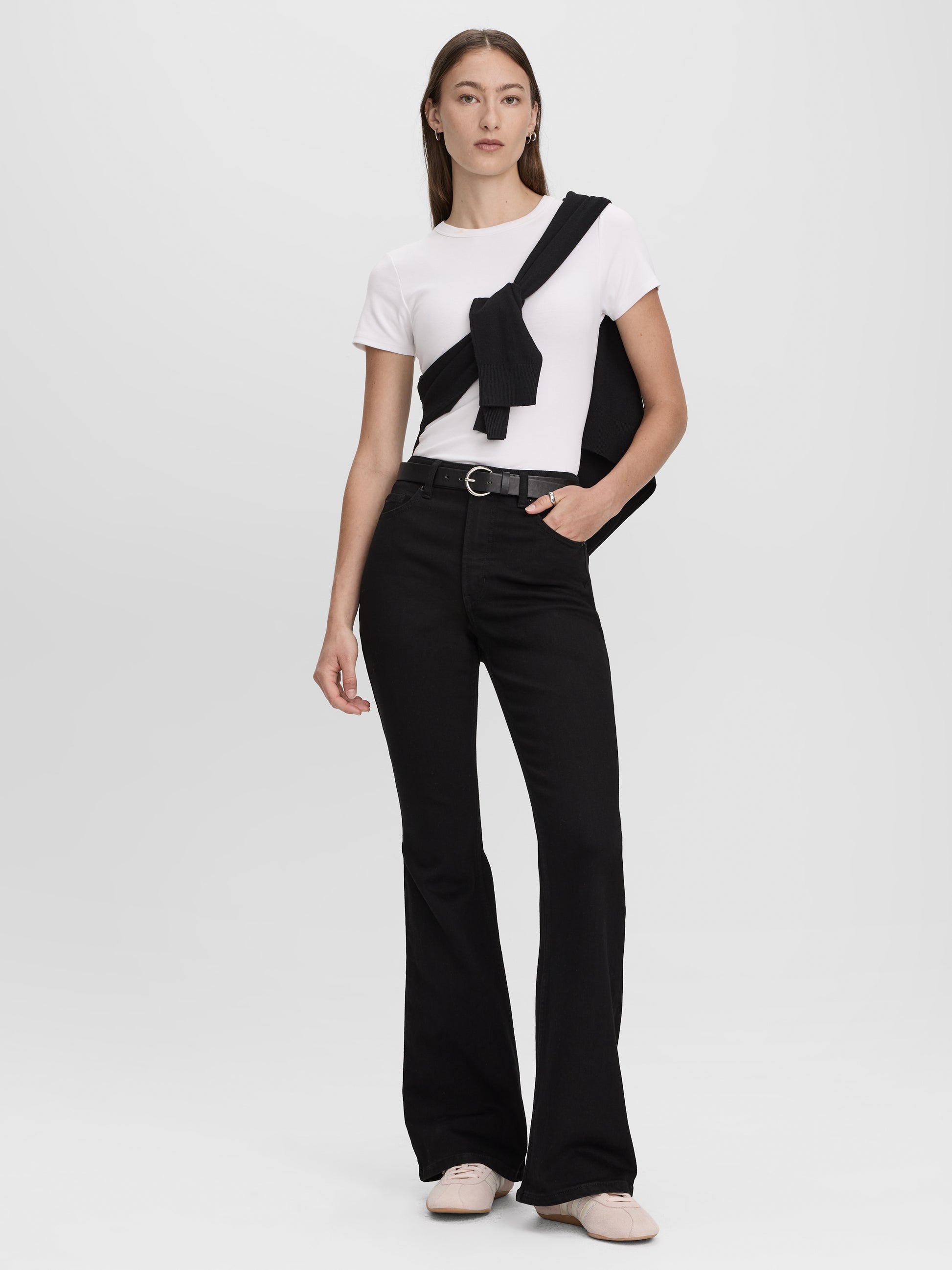 Flare-Leg High-Rise Jean