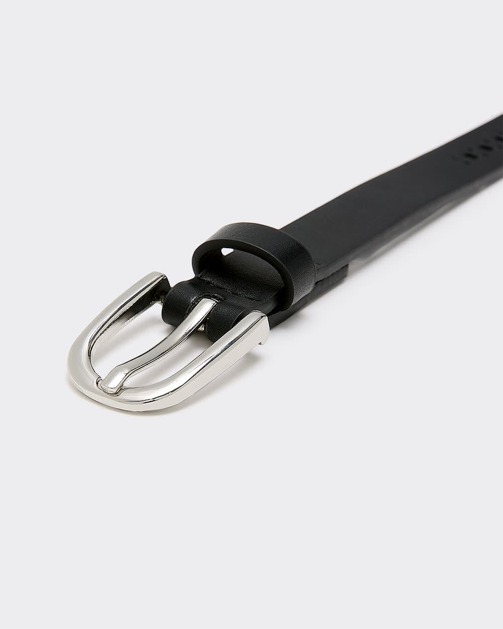 Ceinture étroite en faux cuir