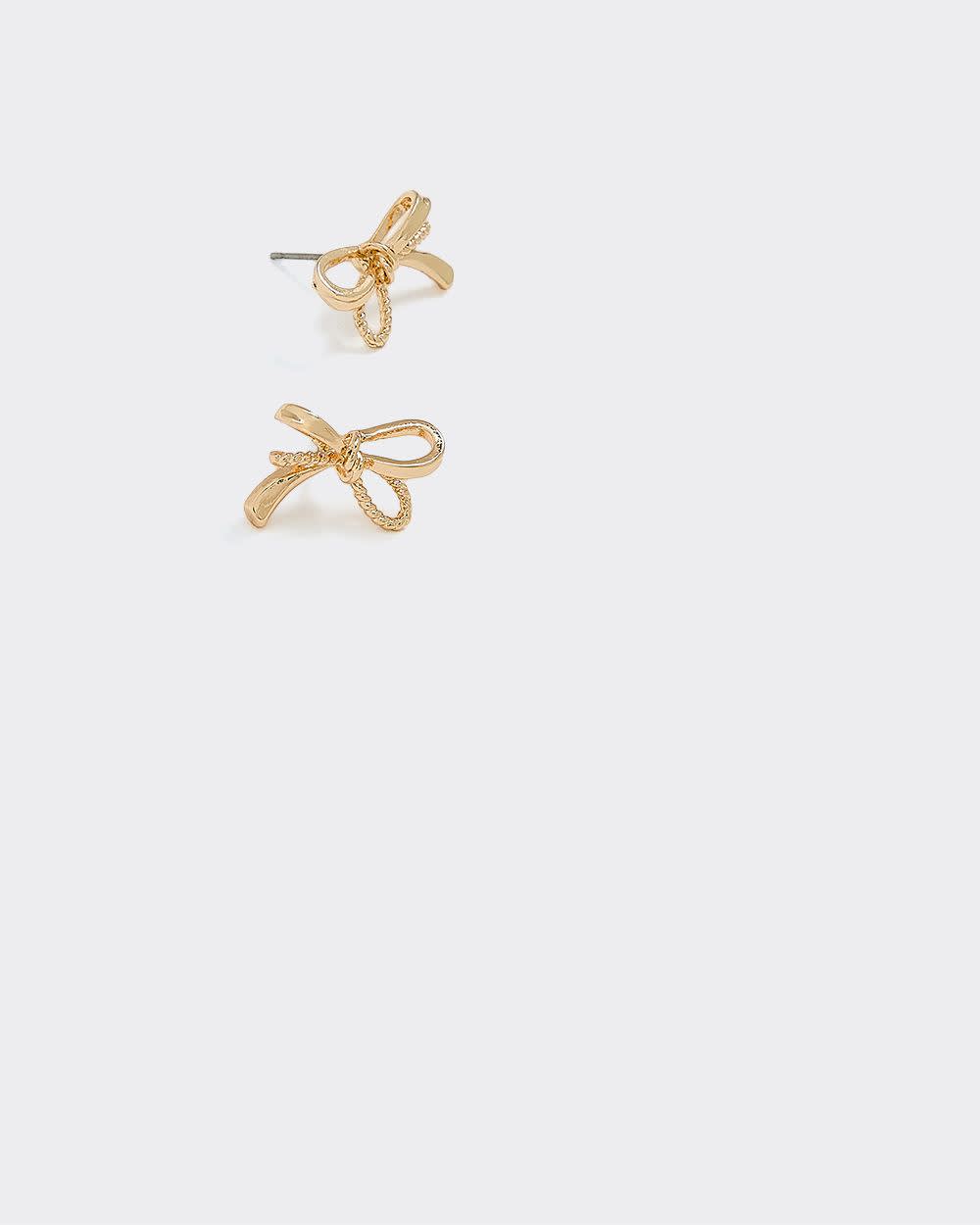 Small Delicate Bow Earrings