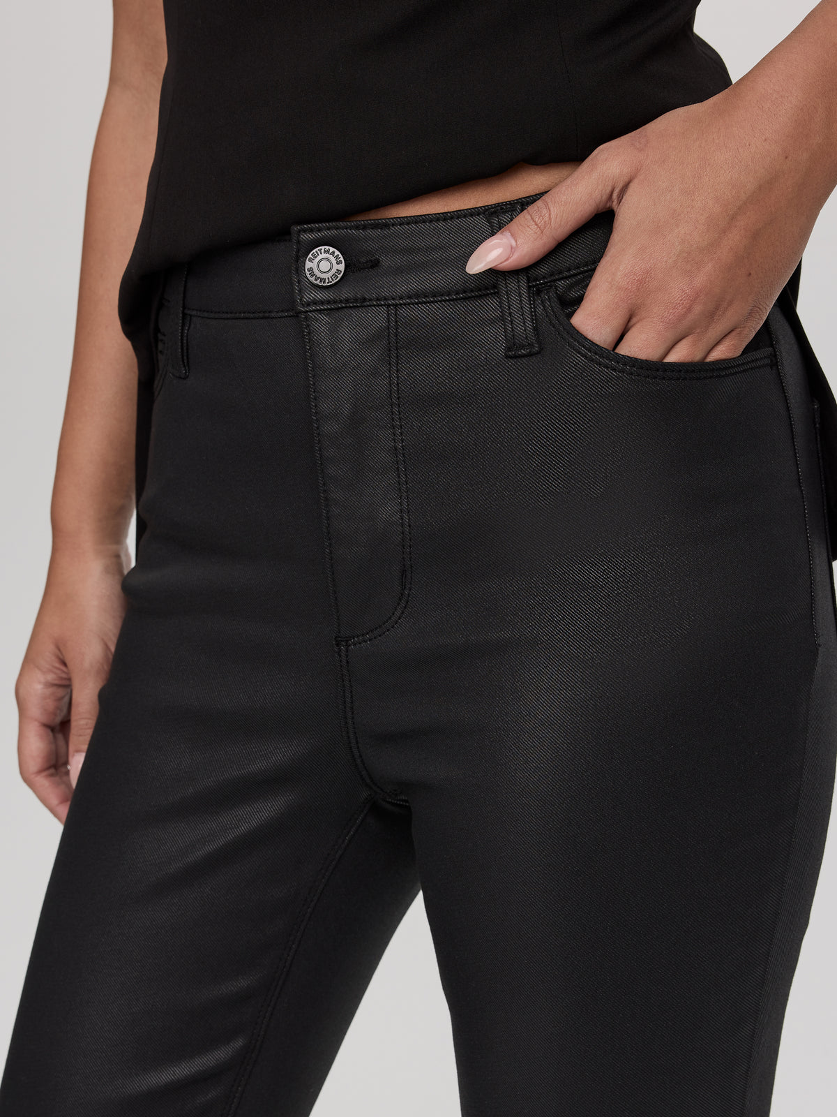 Skinny-Leg High-Rise Coated Jeans - The Signature (R)