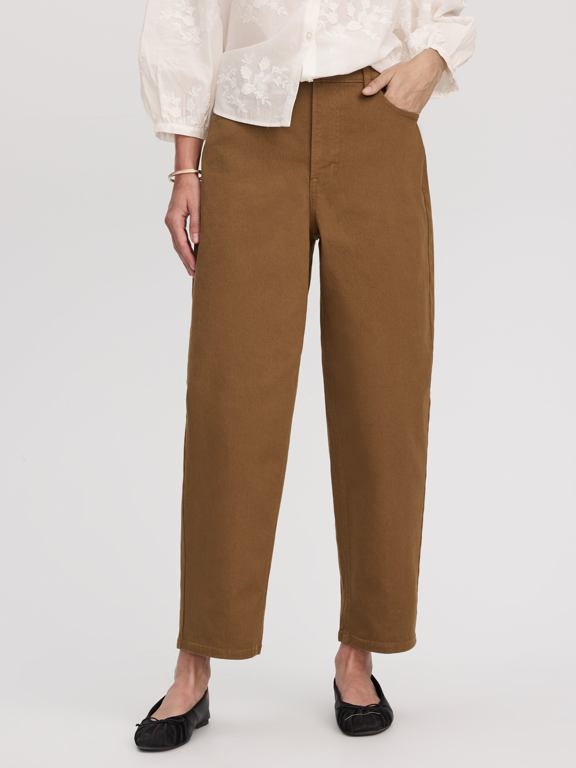 High-Rise Barrel Pant