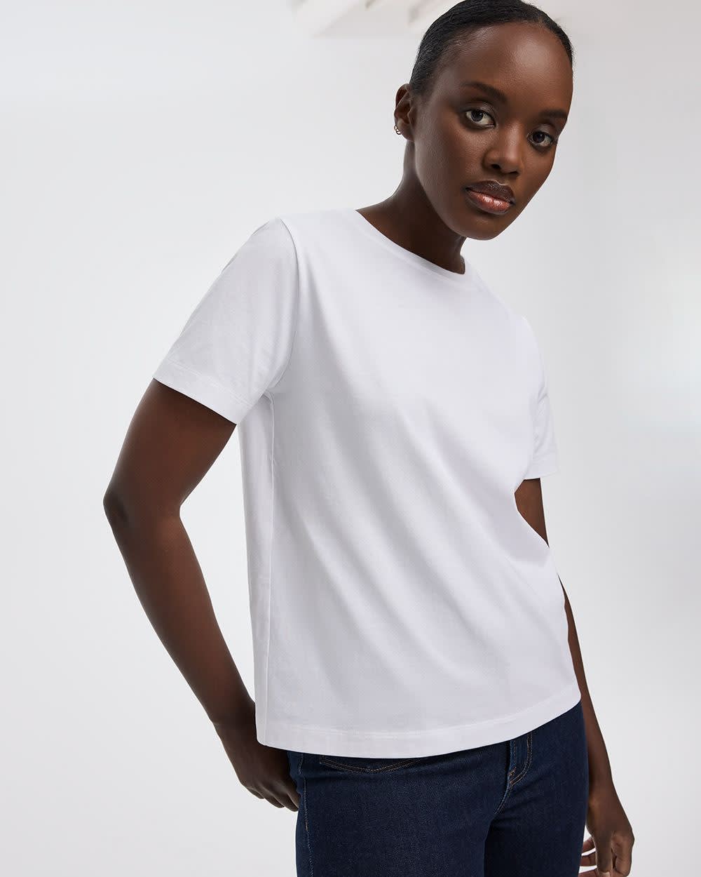 Boyfriend Crew-Neck T-Shirt - R Essentials