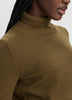 Cashmere-Blend Elbow-Sleeve Turtleneck Sweater