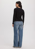Long-Sleeve Crew-Neck Ribbed T-Shirt - R Essentials