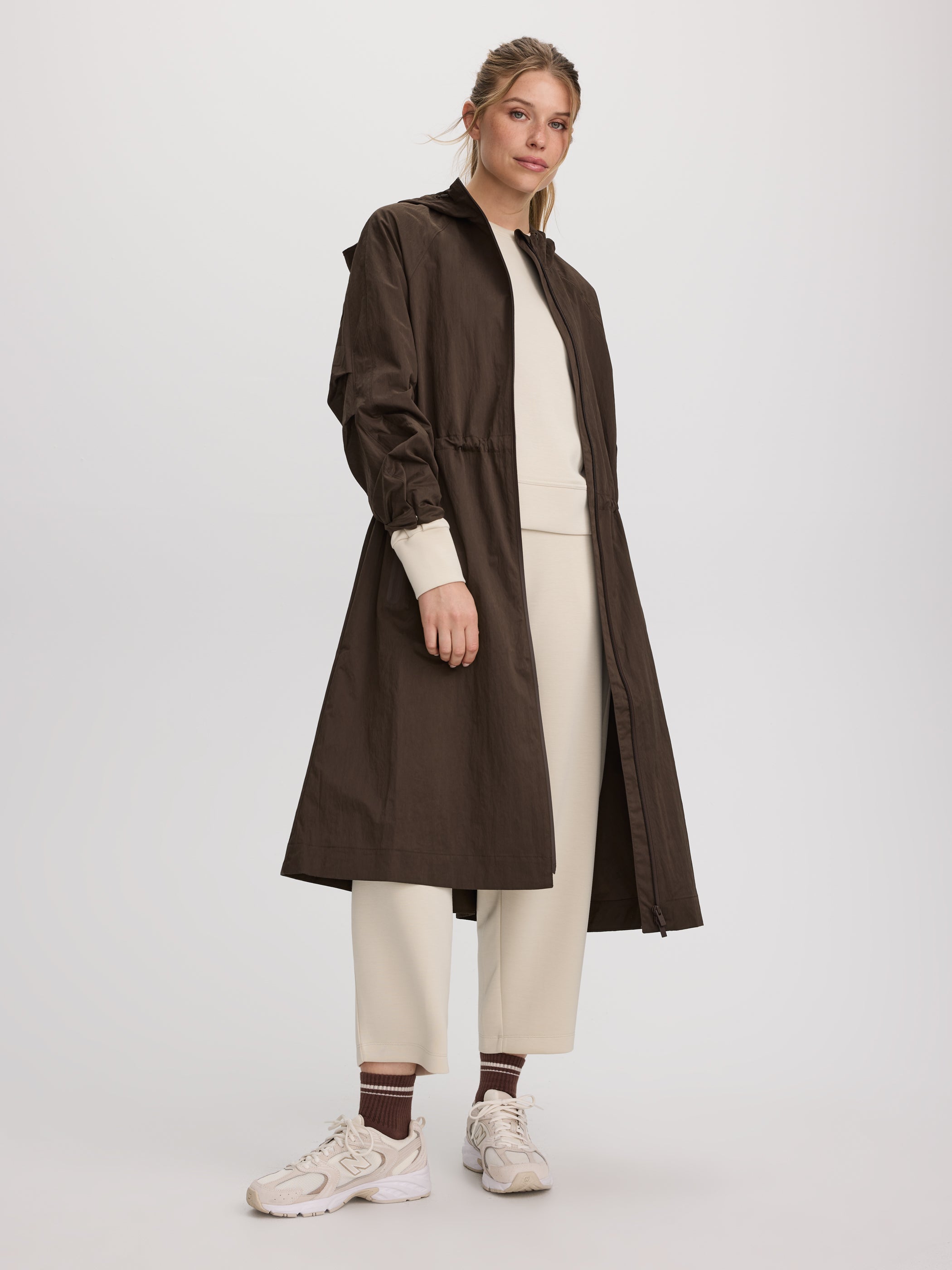 Long Hooded Rain Jacket - Hyba