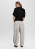 Merino-Blend Short-Sleeve Mock-Neck Sweater