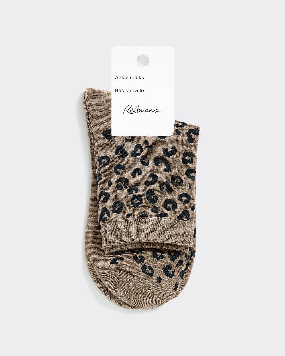 Leopard Anklet Socks