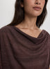 Boatneck Dolman Short Sleeve Top – Shimmer Knit