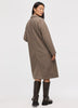Long Coat with Two-Button Closure