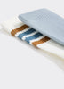 Striped and Solid Crew Socks - Hyba - 2 pairs