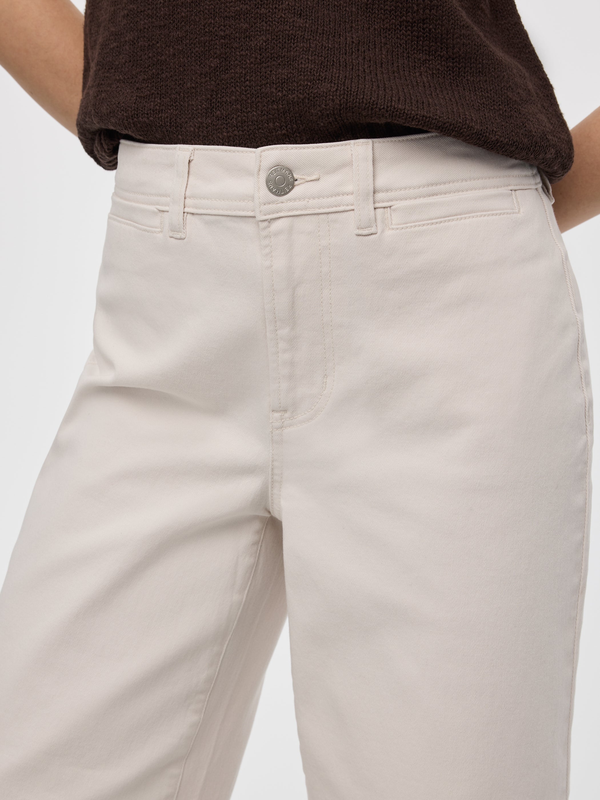 Straight-Leg High-Rise Cropped Mariner Pant