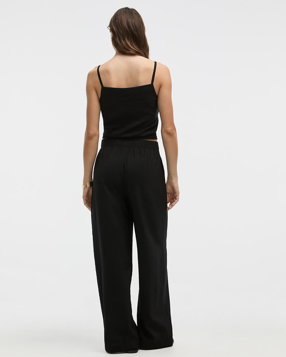 Square-Neck Tank with Bubble Hem