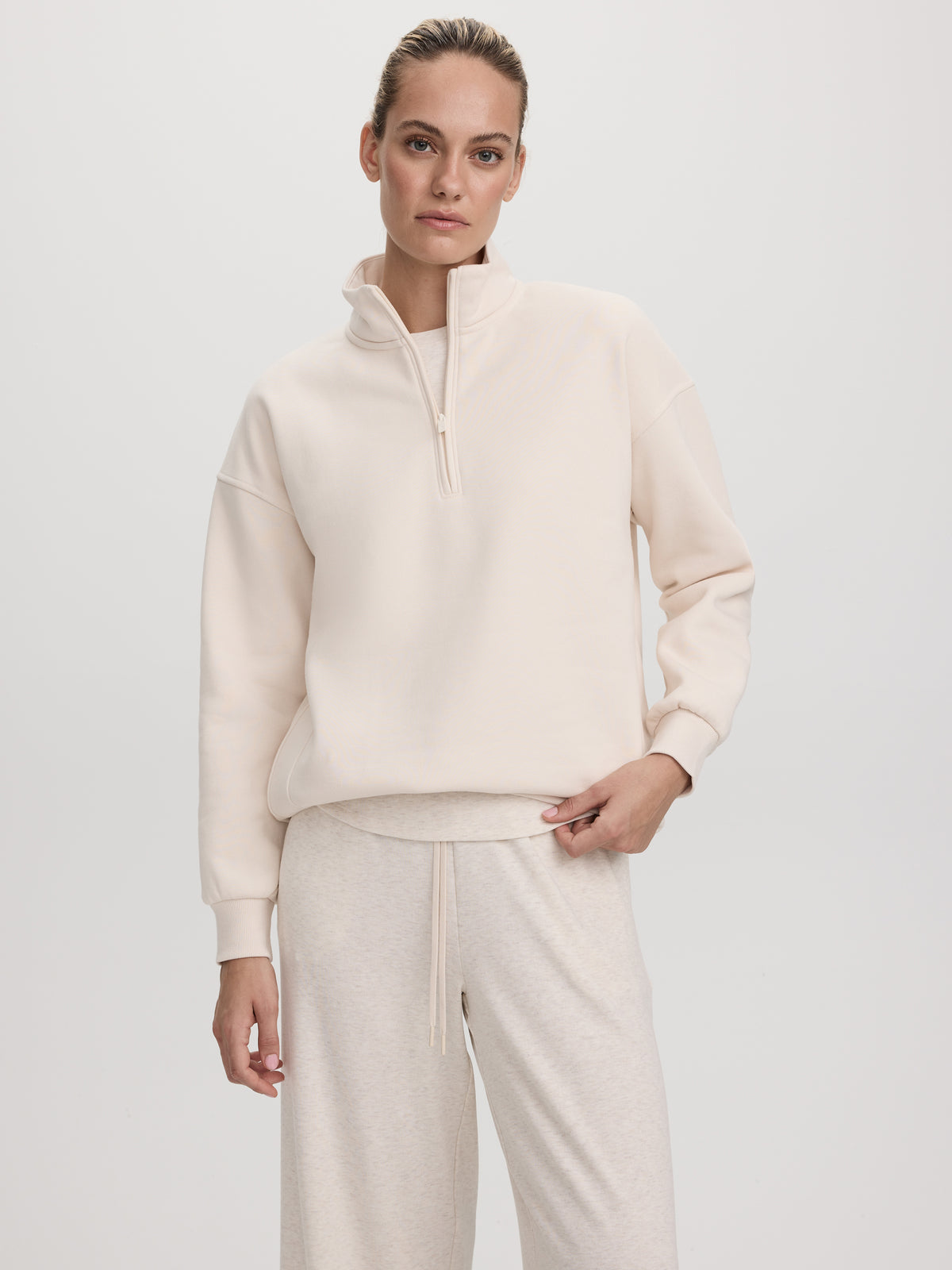 Polar Fleece Half-Zip Pullover - Hyba