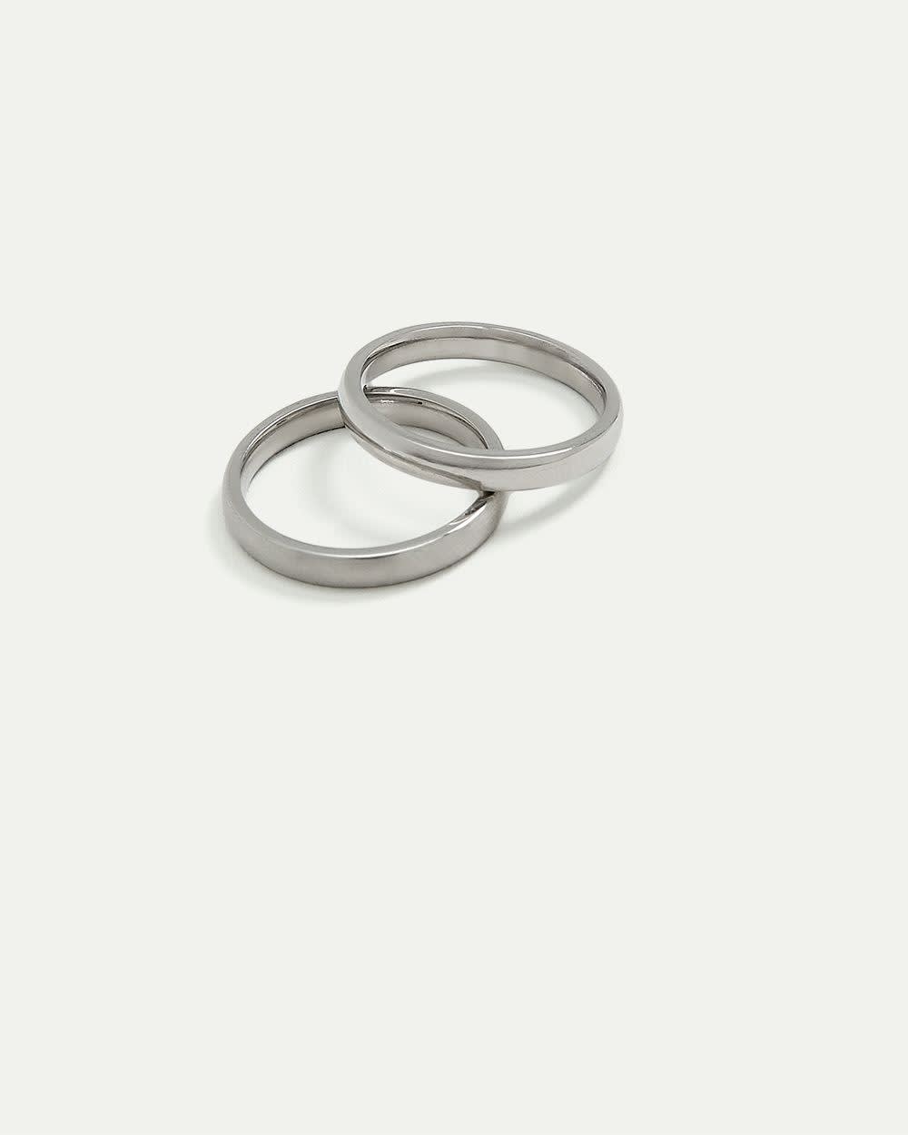 Bagues en acier inoxydable - Ens. de 2