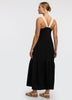 Sleeveless Maxi Dress with Contrast Straps