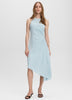 Sleeveless Midi Dress with Draped Waistband