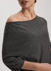 Long-Sleeve Boat-Neck Off-the-Shoulder Top